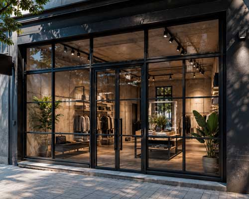 Vidriera para local comercial